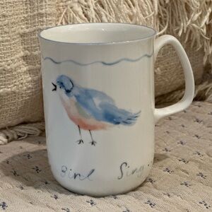 VINTAGE Rose of England Bone China Coffee Mug “SING SING LITTLE BIRD”